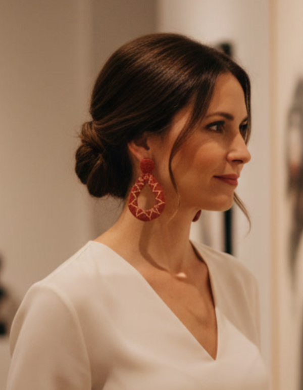 Ember Drop handcrafted woven bag