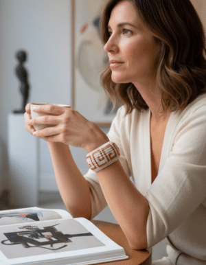 Lunar Copper handcrafted woven bag