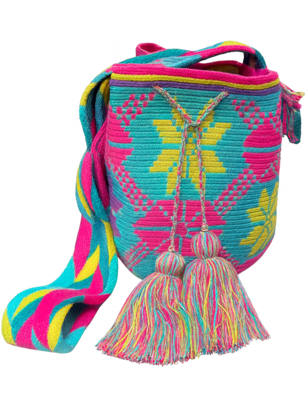 Celestial Bloom handcrafted woven bag