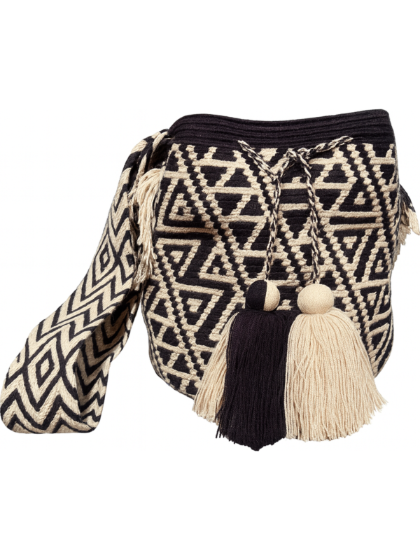 Obsidian Weave handcrafted woven bag