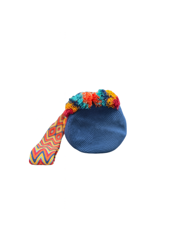 Azure Ember handcrafted woven bag