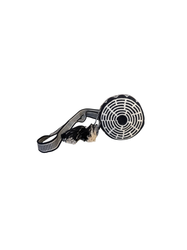 Ivory Shadow handcrafted woven bag