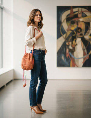 Copper Dune handcrafted woven bag