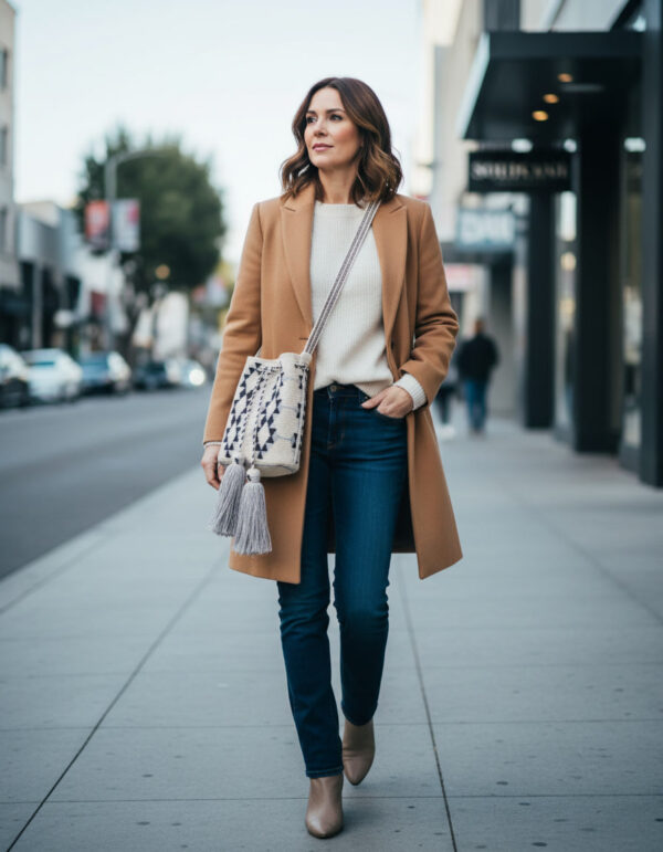 Desert Pearl handcrafted woven bag